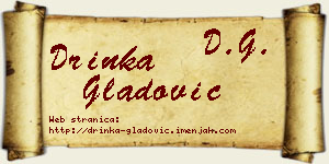 Drinka Gladović vizit kartica